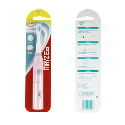 popular electric toothbrush MAYZE MZ-201801-2 White Pink Simplicity Design Adult Sonic Travel  Smart Timing IPX6