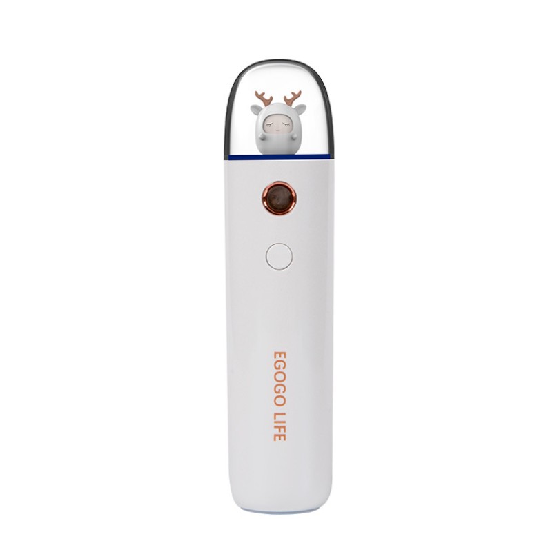 Cute Cartoon Facial Skin Moisturizing Instrument Rechargeable Nano Water Mist Face Spray Machine Facial Streamer